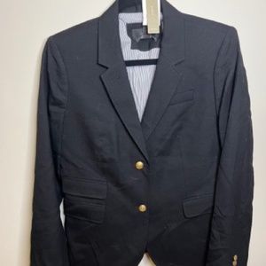 NWT J.Crew Black Schoolboy Blazer Size 10